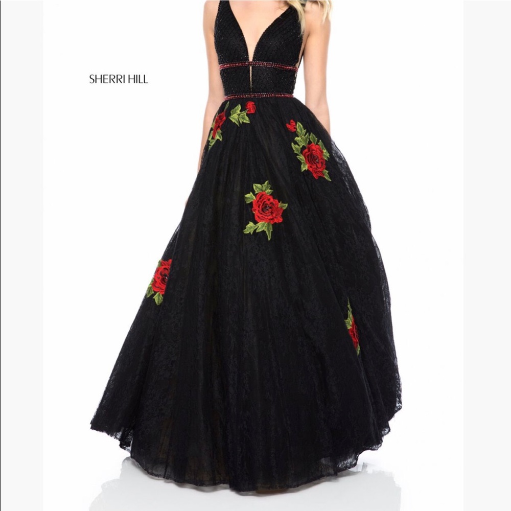 Sherri Hill ball gown dress style 52047